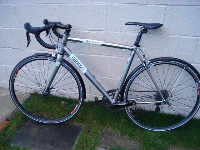 Genesis Equilibrium Rim GENESIS EQUILIBRIUM TI Titanium 56cm rim brake road bike carbon fibre ...