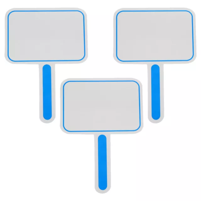 3 Pcs Handheld Whiteboard Bidding Paddles for Live Auctions Scoreboard