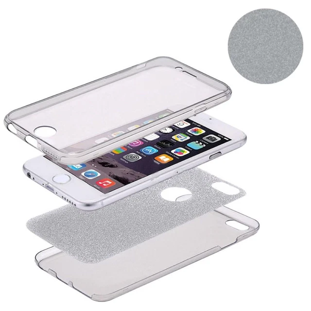 Full Étui TPU pour Lg G6 Etui Coque Portable Pare-Chocs Scintillant Gris Neuf