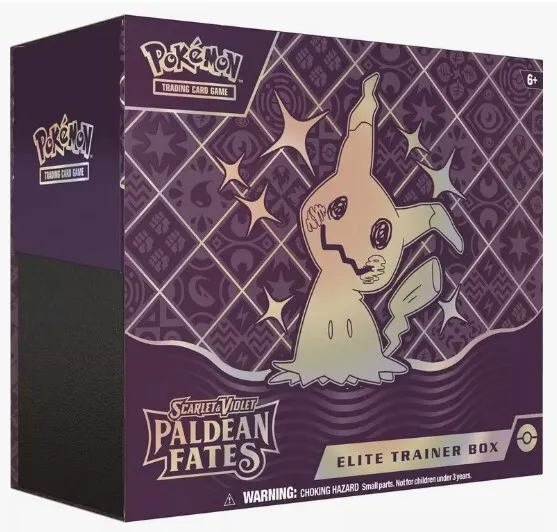 Pokemon Scarlet & Violet Paldean Fates Elite Trainer 10 Box Case Blowout Cards