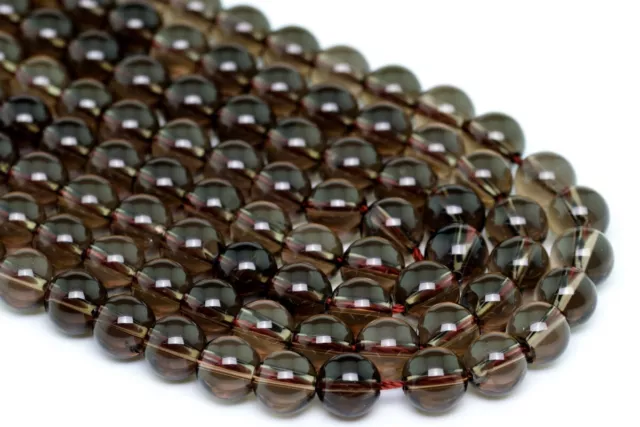 Natural Smoky Quartz Beads Grade AAA Round Gemstone Loose Beads 3-4/5-6/7-8/MM