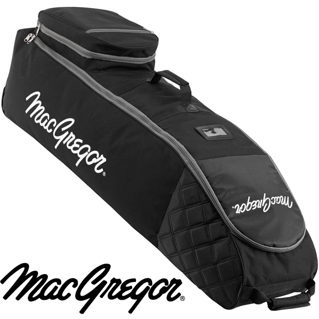 MACGREGOR XL DELUXE Wheeled Padded Golf Bag Flight Cover Travel Cover £49.95 PicClick UK