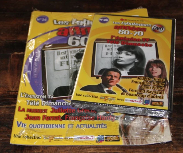 DVD NEUF Fabuleuses années 60 70 n°26 Gréco Distel Ferrat Hardy Vartan Nougaro