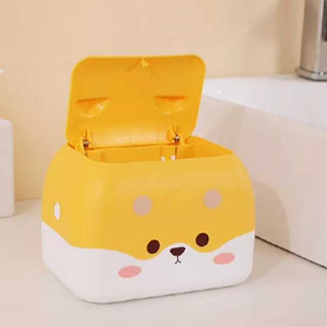 Plastic Desktop Rubbish Bin Cartoon Desk Storage Box Paper Basket  Office