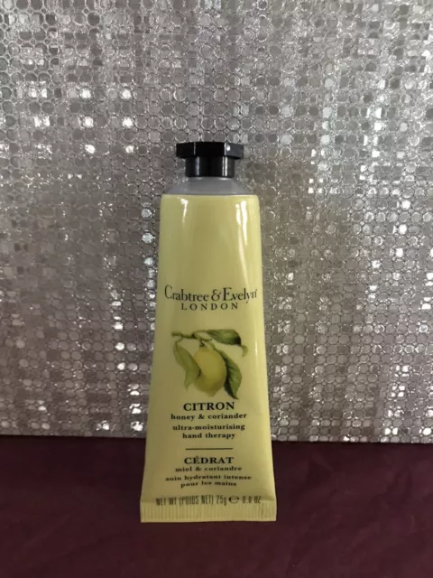 Crabtree & Evelyn citron honey & coriander hand therapy 25g New and Sealed