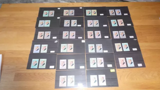 AQ953: Collection of 22 Royal Wedding Stamp sets - Princess Anne - Worldwide