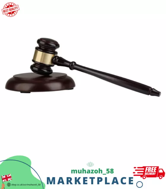 Sourcemall Wooden Gavel and Block for Lawyer Judge Auction Sale