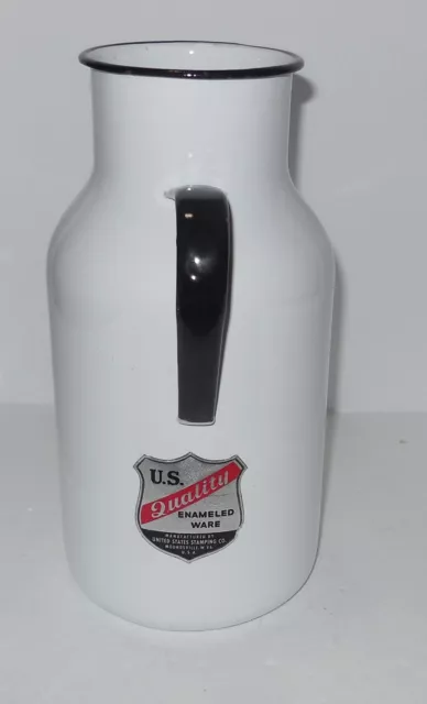 Vintage Military US Quality Enameled Ware Metal Male Urinal