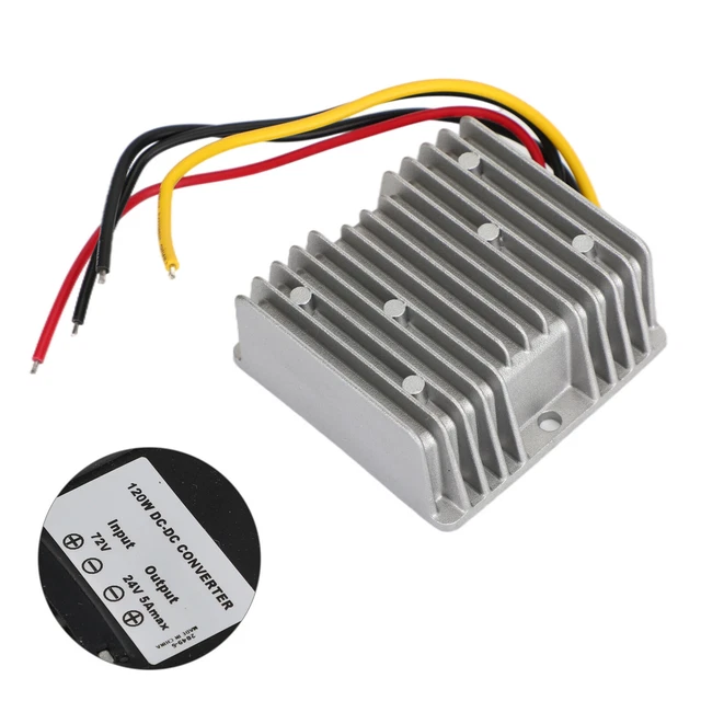 Car Power Supply Module Adapter AC-AC Converter 60V Step Aown To 24V 5A 120W AV