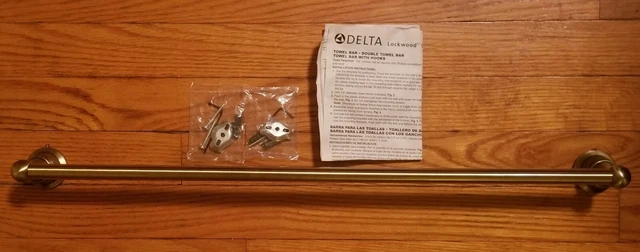 🔥DELTA LOCKWOOD  24" Towel Bar in BRUSHED BRONZE , bathroom