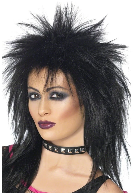 Perruque Mulet Années 80 - 2 Pièces Avec Lunettes - Déguisement Rétro Hippie Punk - Pour Halloween Et Fêtes