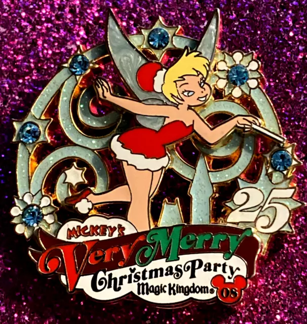 Disney Wdw 2008 Mickeys Very Merry Christmas Party Tinker Bell Le 4000 Pin