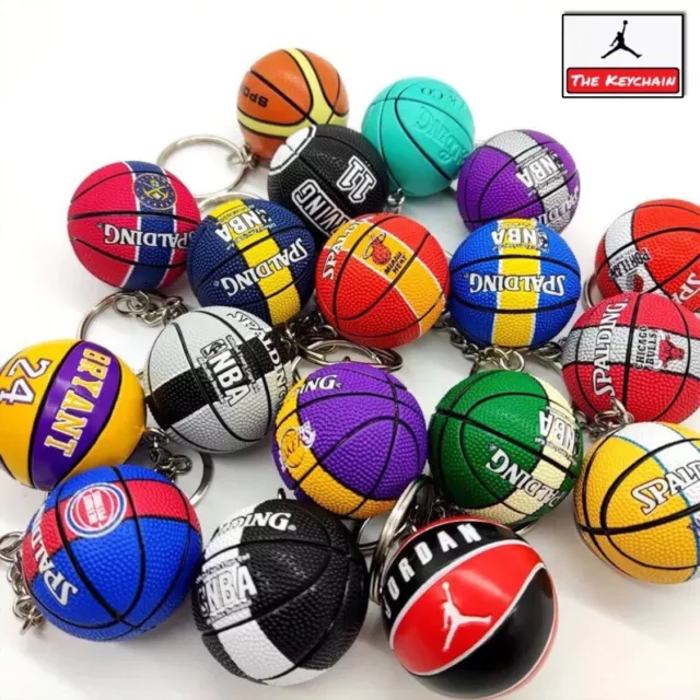 🏀 PORTACHIAVI AUTO Mini Palla Basket Squadre Giocatori American Basketball  Usa EUR 6,00 - PicClick IT