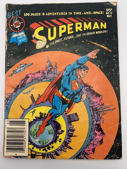 VIntage Best of DC Blue Ribbon Digest #12 Superman Comic Book (1981) (g3)