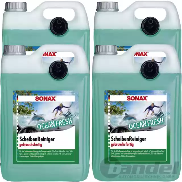 4x 5 Liter SONAX SCHEIBENREINIGER OCEAN FRESH GEBRAUCHSFERTIG WISCHWASSER