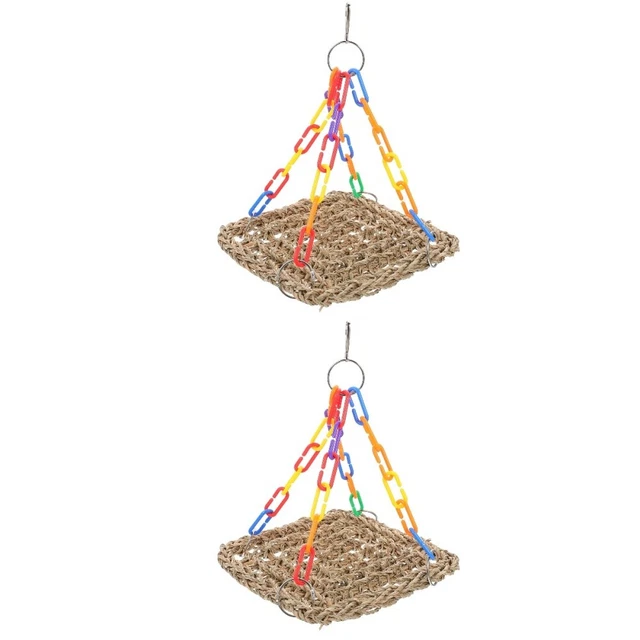 2x Vogel Hängen Spielzeug Spielzeug Veranda Schaukel Vogel