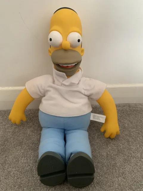 THE SIMPSONS 2000 Playmates Toys Inc Homer Simpson Rubber Head Talking ...