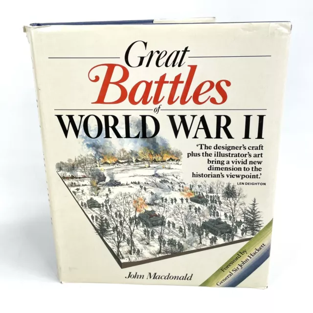 Great Battles Of World War II Hardcover Illustrated Guide John Macdonald 1986