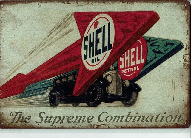 *Tolle Deko Garage Shell Petrol  Öldose Retro Sammler Weksatt OIL Tankstelle*