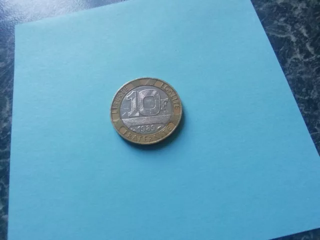 Pièce De Monnaie 10 Francs Génie De La Bastille 1989 République Française