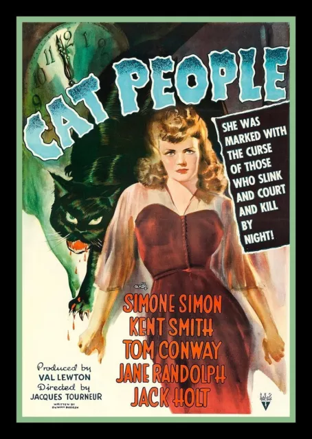 Cat People - Movie Poster - BIG MAGNET 3.5 x 5 inches