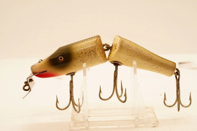 Vintage CCB Co. Creek Chub Silver Flash Jointed Pikie Fishing Lure Vintage CCB Co. Creek Chub Silver Flash Jointed Pikie Fishing Lure