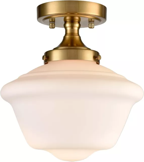 Gold Semi Flush Mount Ceiling Light Modern Schoolhouse Ceiling Light Fixture