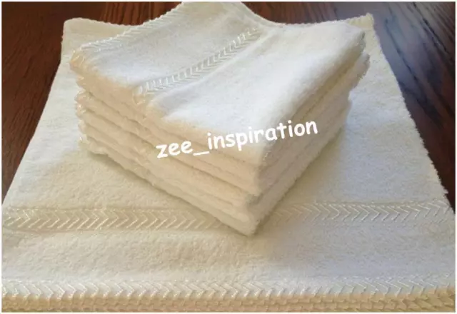 Bulk Lot 12 Reusable Facial Towels Cloth Cleaning Wipes 100% Cotton 33x33cm