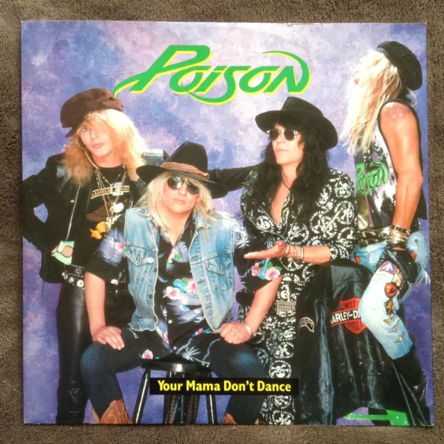 POISON Your Mamma Don't Dance VG+/VG+con,3 track12'' EP,Capitol 12CL 523 Yr1988