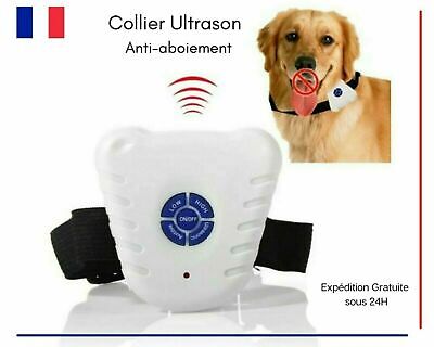 Collier Anti-Aboiement pour chien à ultrason Dispositif de dressage Etanche Neuf