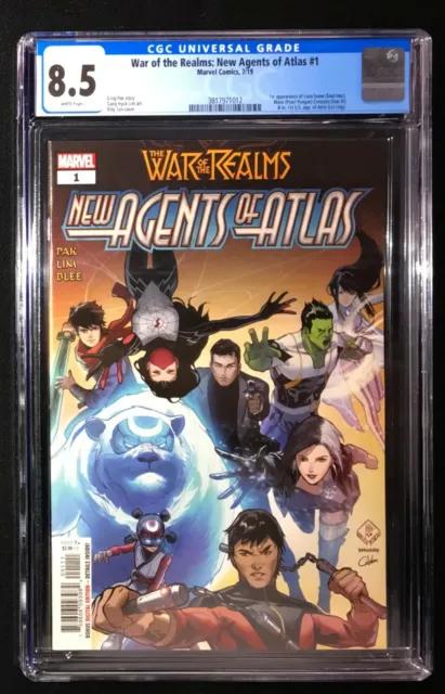 War of the Realms: New Agents of Atlas #1 Marvel 7/19 1st Luna Snow Wave CGC 8.5