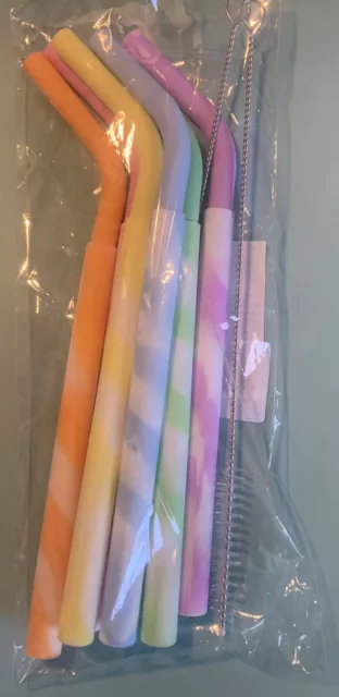 igadgits Reusable Straws And Cleaning Brushes