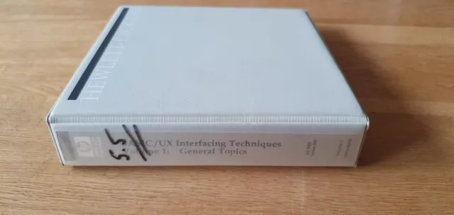 HP BASIC/UX Interfacing Techniques Volume 1: General Topics 98796-90030