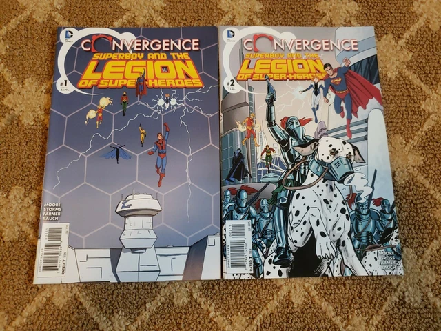 Convergence Superboy Legion Of The Superheroes #1 2 Comp Run DC Comics VF+/NM