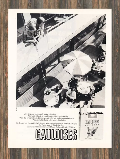 Gauloises Cigarettes - Reklame Werbeanzeige Original-Werbung 1972 (5)