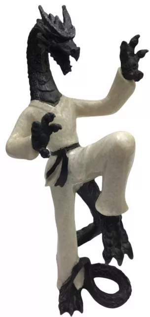 Dragon In Karate Gi Uniform Figurine In A Martial Arts Stance 200g H21cm x W10cm