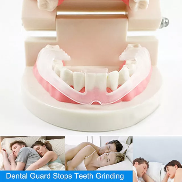 NUEVO Protector de Molienda de Silicona Protector de Dientes Nocturno Bruxismo Protector Bocal Dental