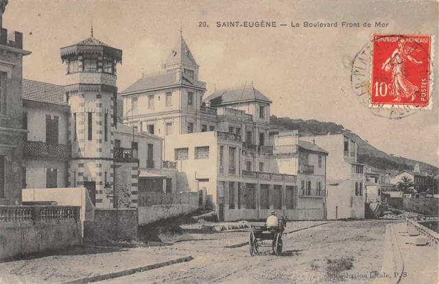 Cpa Algeria Saint Eugene Le Boulevard Seafront