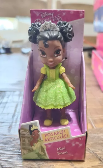 Disney Princess Poseable Mini Doll Toddler Miniature 3.5" Figure  - Tiana