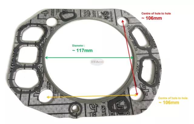 Overhaul Gasket Set kit Head Gasket 705700-92601 Yanmar TF140 TF155 TF160 Diesel 2