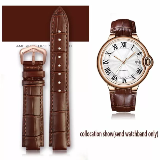 Genuine Leather Watchbands 14x8mm 18x11mm 20x12mm Bracelet For Ballon Bleu Bands