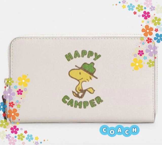 Coachxpeanuts Collaboration Snoopy Woodstock Medium Wallet