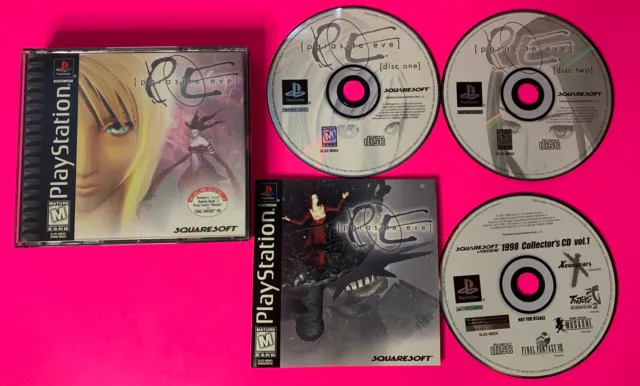 Mavin  Parasite Eve (Sony PlayStation 1 PS1, 1998) COMPLETE CIB Black  Label 3-Disc Set
