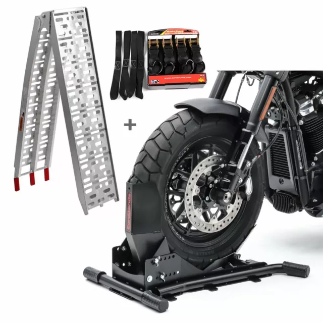 Bloque roue + Rampe + Sangles pour Ducati Scrambler Full Throttle SW8