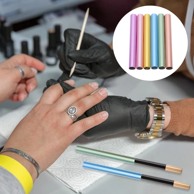 6 piezas Pluma protectora de manicura Tapas para lápiz para uñas Pintura para uñas Portaplumas