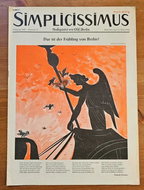 Simplicissimus Zeitschrift März 1960