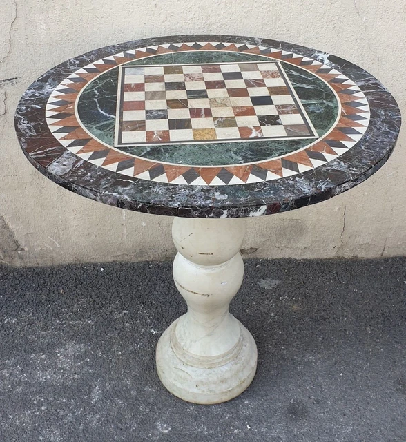Guéridon Ottoman Marqueterie Nacre XIXe - Art D'Orient, Plateau à Restaurer