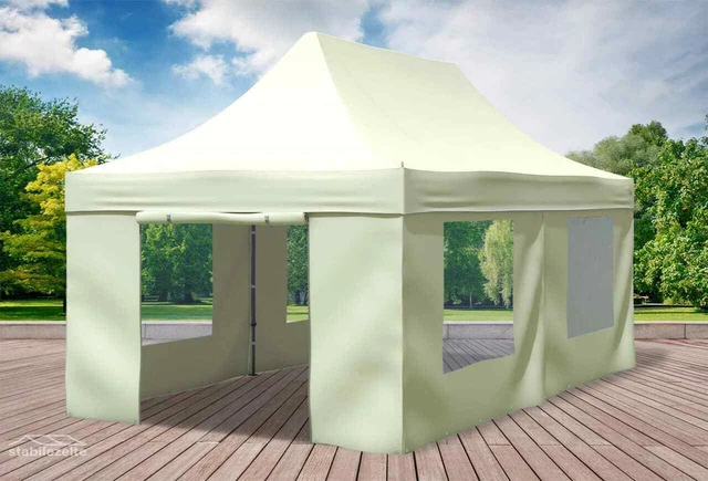 FALTPAVILLON FALTZELT PAVILLON 3x6 Wasserdicht Partyzelt Gartenzelt Klappzelt 194322918352