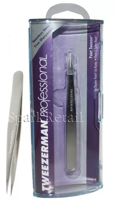 Tweezerman Stainless Steel POINT TWEEZER Pointed Tip Tweezers BNIB