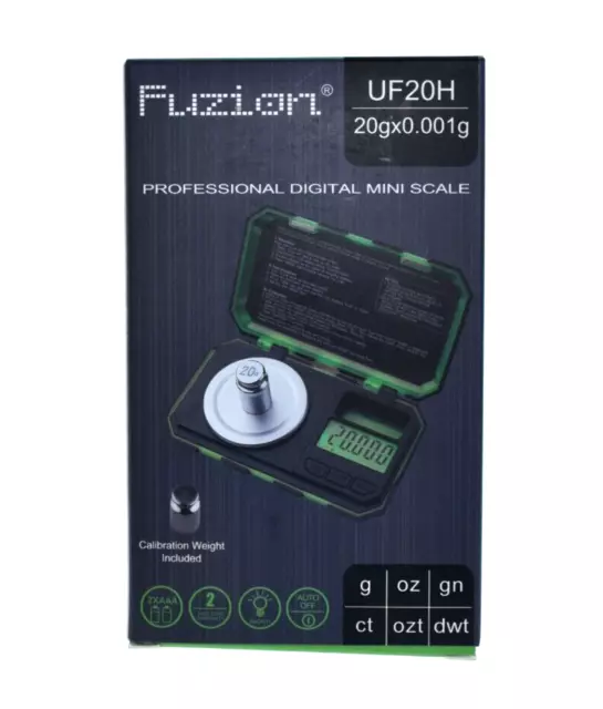 Fuzion MicroGram Series - MH-50- Professional Digital Mini Scale- 50G x  0.001G